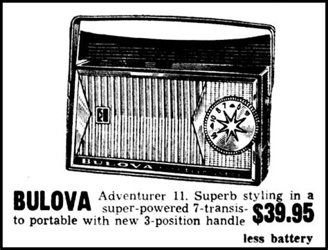 Vintage Advertising For The Bulova Adventurer II Series 73 Flickr