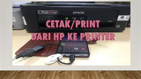 Cara Print Cetak Langsung Dari Hp Ke Printer Gratis Youtube