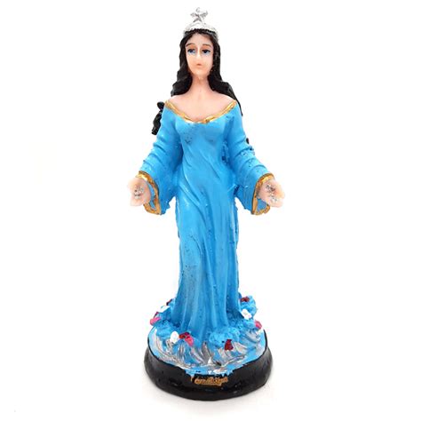 Iemanjá Orixá Estátua Imagem Rainha Mar Resina Azul 15 Cm Leroy Merlin