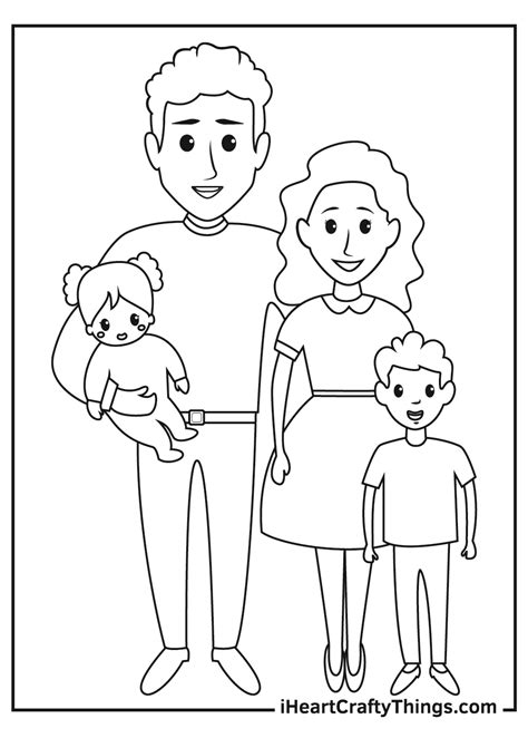 Printable Family Coloring Pages