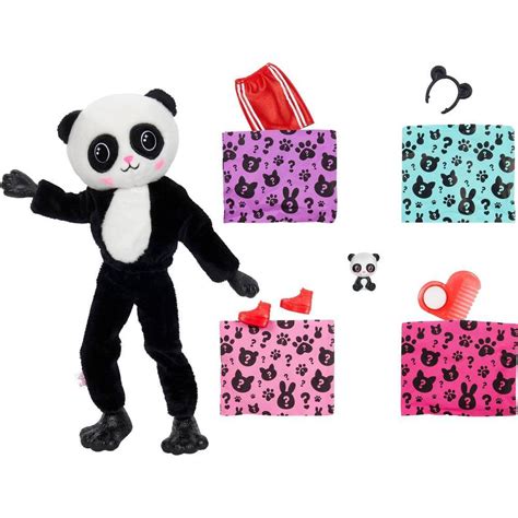 Barbie Cutie Reveal Doll With Panda Plush Costume And 10 Surprises