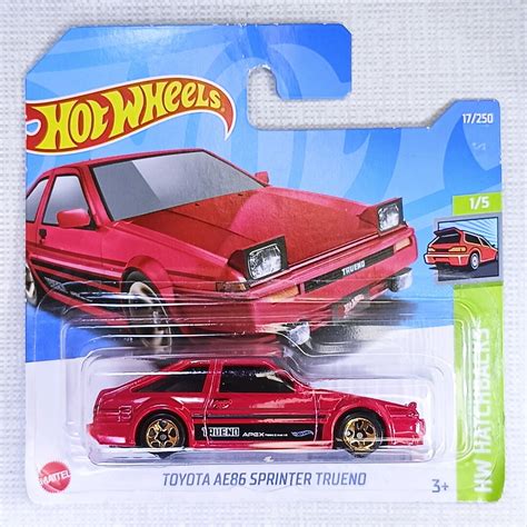 Hot Wheels Toyota AE Sprinter Trueno Collectible Model Car Miniature Gift Item For Car