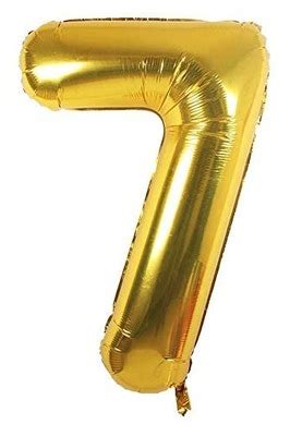 Duża CYFRA balon XXL 100 cm GOLD złoty urodziny 7 12747635855