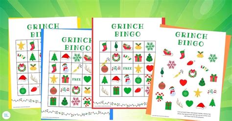 Fun Grinch Bingo Printable Game