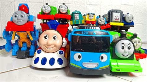 Merakit Mainan Kereta Api Thomas And Friends Thomas Robot Bus Tayo