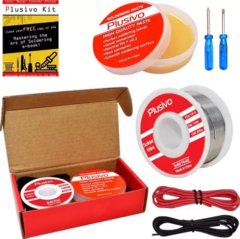 Plusivo Kit Fundente Alambre De Soldadura Pasta Colofonia MercadoLibre