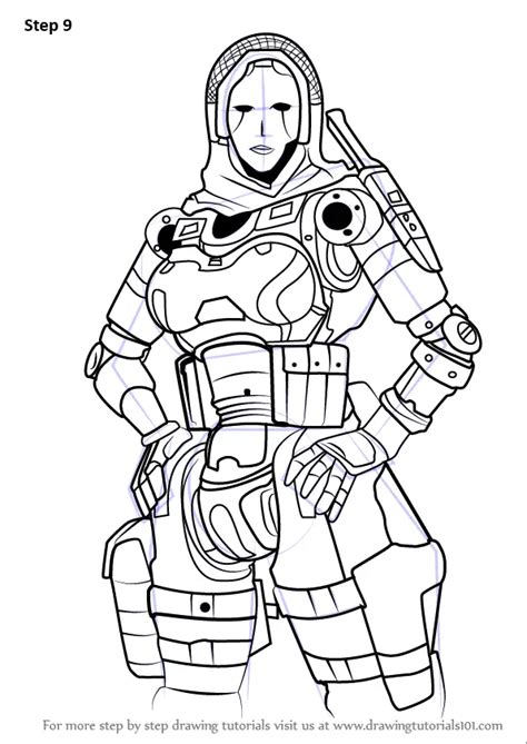 How To Draw Ash From Titanfall 2 Titanfall 2 Step By Step