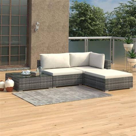 Bol Tuin Loungeset Grijs Delig Incl Lw Fleece Deken Lounge