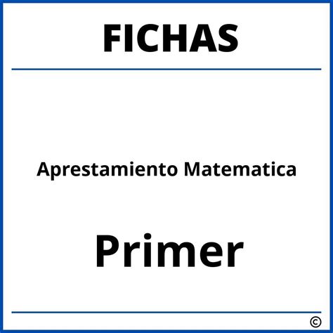 Fichas De Aprestamiento Para Niños De Primer Grado