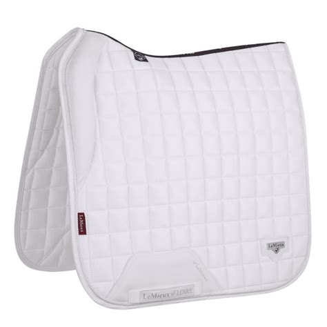 Lemieux Loire Satin Memory Full Size Dressage Square White For The