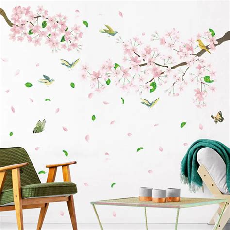 White Cherry Blossom Wall Stickers