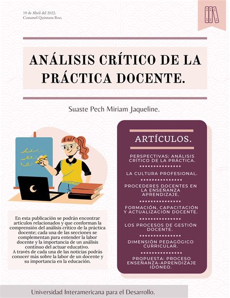 Análisis Crítico De La Práctica Docente by Miriam Suaste Issuu