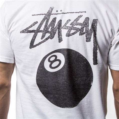 Stussy T Shirt Koszulka 8 Ball Stamp White Sklep Online