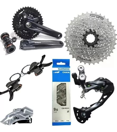 Kit Grupo Shimano Altus Alivio V D Pedivela Integrado