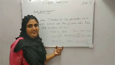 Std 5 Maths Unit 3 Equal Sharing Part 3 Youtube