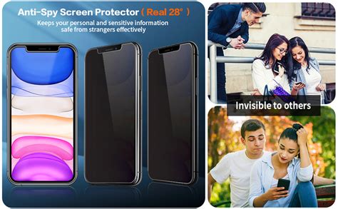 Quesple Privacy Screen Protector For Iphone 11 And Iphone Xr 61 Inch