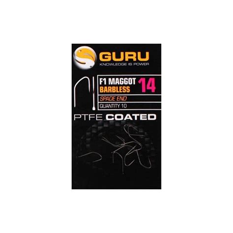 Guru Size 14 F1 Maggot Spade End Barbless Hook Kopen Hengelsportknaller