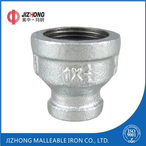 Black Galvanized Malleable Iron Pipe Fittings Reducing Socket With Fire Safety Certification