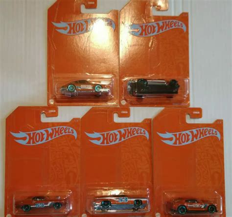 HOT WHEELS ORANGE And Blue Th Anniversary Dodge Ford Porsche Lot De Cart EUR