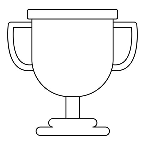 Cup award icon vector thin line 14587891 Vector Art at Vecteezy