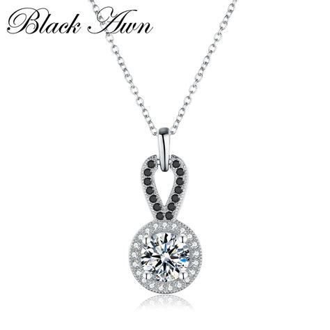 Romantic Silver Necklace Genuine 925 Sterling Silver Necklaces Pendants