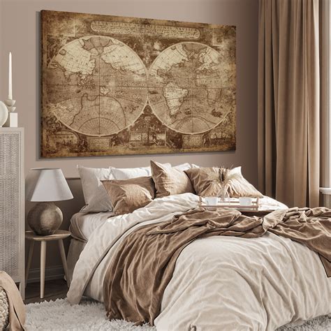 Lerretsbilde The World Map Canvasbutik No