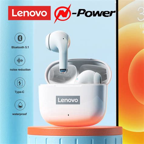 In Stock N Power Lenovo Lp40 Pro And Lp40 Ipx5 True Wireless Earphones Bluetooth 51 Tws Hd