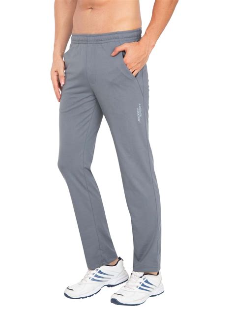 Jockey Men Outerwear Bottoms Performance Grey Slim Fit Track Pant