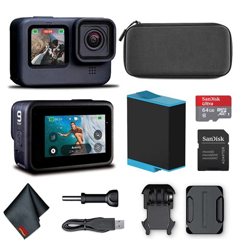 Gopro Hero9 Black Waterproof Action Camera 64gb Card And Cleaning