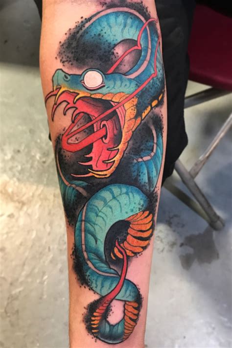 Slithery sneeky snek #snake #tattoo #tattoodoambassador | By Jacob ...