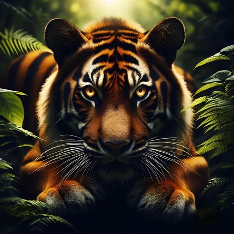 Premium Photo | An image of a royal Bengal tiger in natural habitat