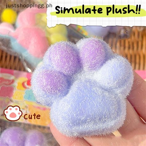 New Cat Paw Mochi Taba Squishy Fidget Toy Cute Plush Cat Paw