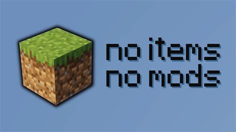 How To Play Through Most Of Minecraft From One Grass Block Youtube