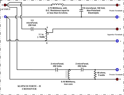 Klipsch Forte Crossover Schematic