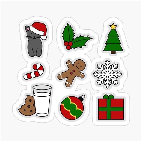 Christmas Stickers Design Sticker For Sale By The Merch Christmas