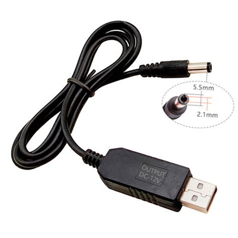 Купить Кабель для роутера Wifi без света, повышающий переходник USB-DC ...