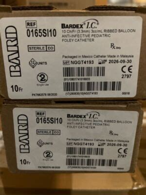 New BARD BARDEX I.C. Anti infective Foley Catheter Catheters For Sale ...