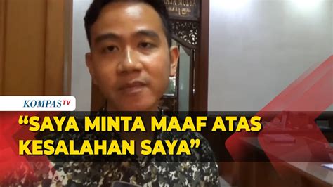 Bikin Video Ajak Pilih Ganjar Pranowo Gibran Minta Maaf Youtube