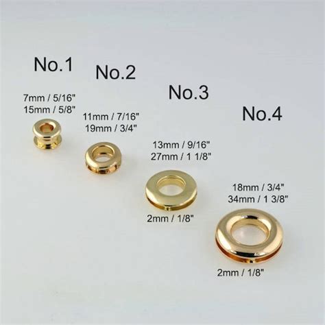 4 Sets Of 1 Inch 25mm Alloy Screw In Eyelet Grommet For Etsy