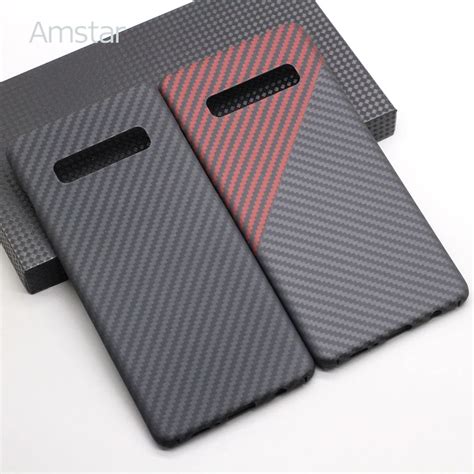 Amstar Real Carbon Fiber Protective Cover For Samsung S Plus Ultra