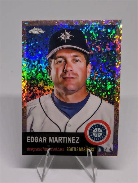 Edgar Martinez 2022 Topps Chrome Platinum ROSE GOLD MINI DIAMOND