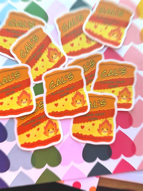 Flaming Cals Chips Flaming Hot Chips Etsy
