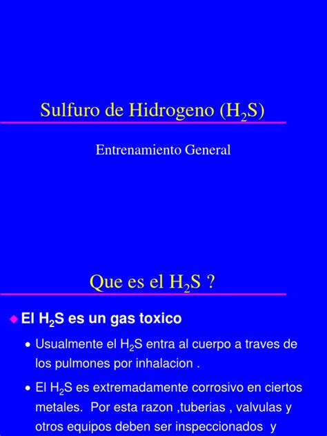 Sulfuro De Hidrogeno H2s Sustancias Químicas Química