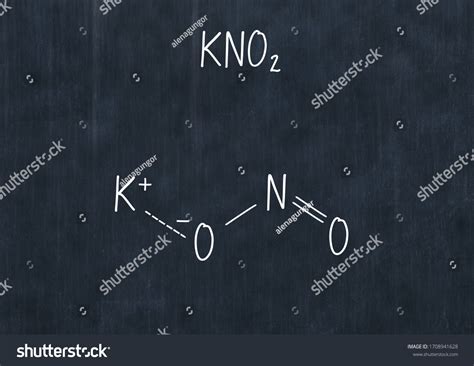 Potassium Nitrite Formula Handwritten Chemical Formula Stock ...