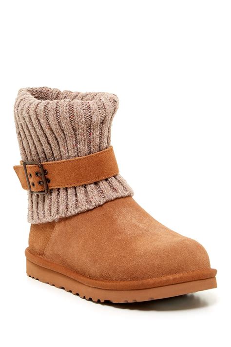 Ugg Australia Cambridge Faux Fur Lined Knit Boot Nordstrom Rack Boots Knit Boots Uggs