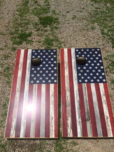 American Flag Corn Hole Boards Cornhole Boards Cornhole Hobbies