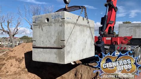 Installing A New Septic System 1000 Gallon Tank 855GOTCLOG YouTube