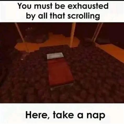 Take a nap : r/MinecraftMemes