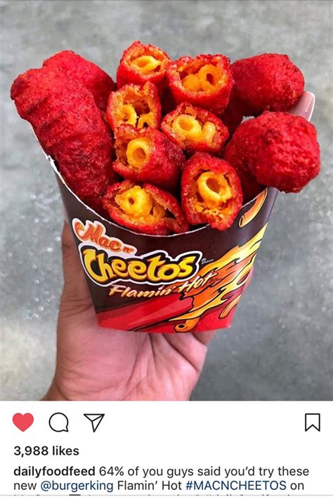 What I Found At Burger King Flamin Hot Mac N Cheetos