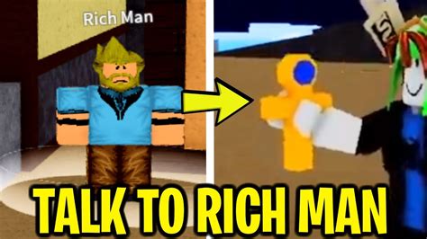 How To Talk To Rich Man And Get Relic In Blox Fruits Roblox Youtube